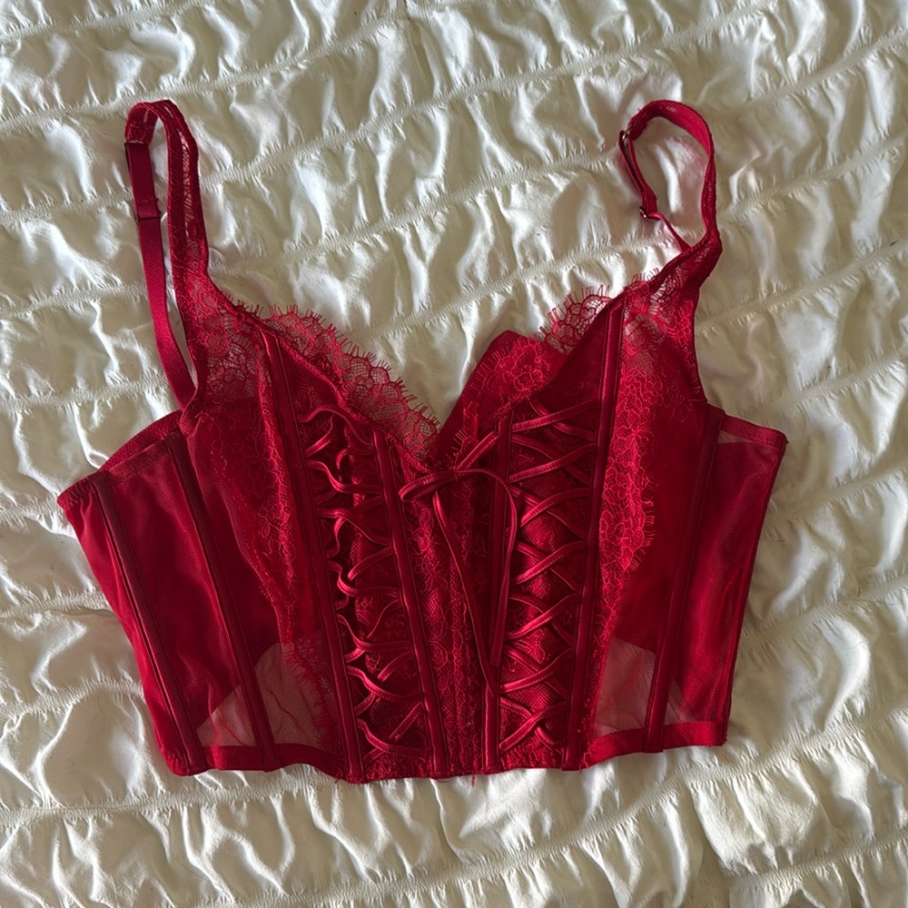 Victorias Secret corset tank crop top